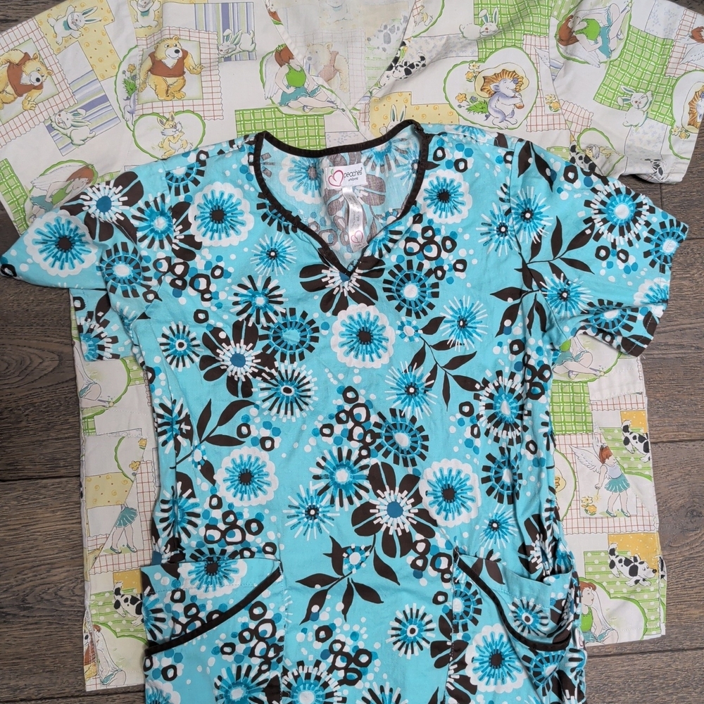 Floral Blue Kids Pajamas